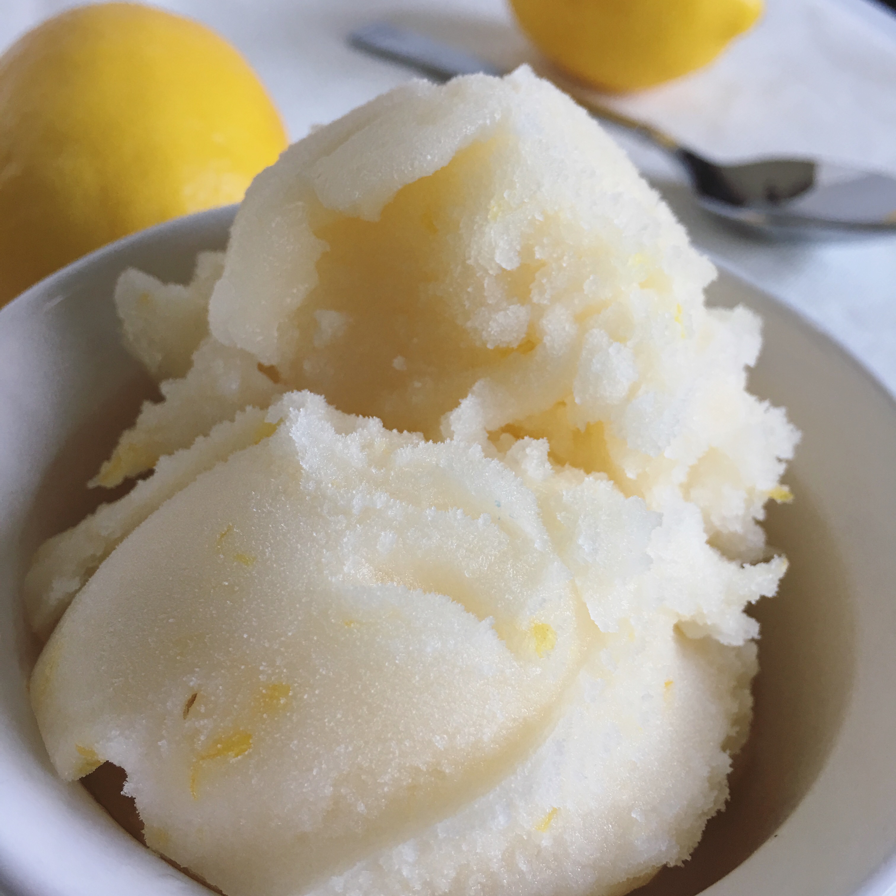 Easy Lemon Sorbet Ice Cream Eazy Peazy Lemon Squeezee