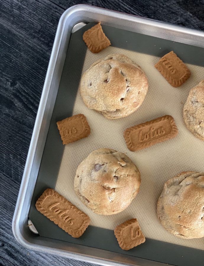Levain Biscoff Chocolate Chip Cookies